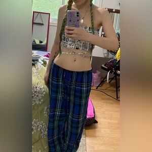 Witchy Graphic Cropped Tube Top